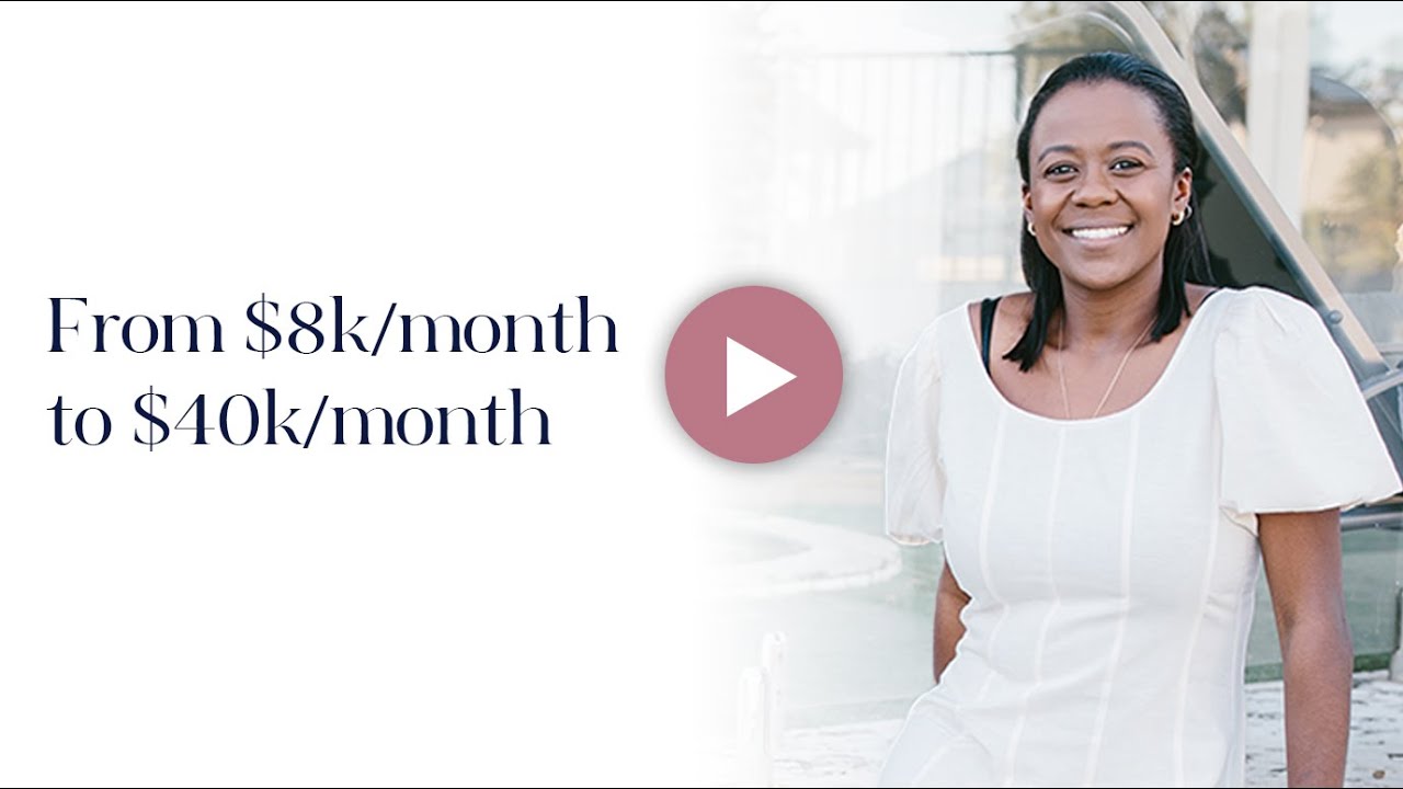 How we helped Deanna go from $8kmo to $40kmo (short)