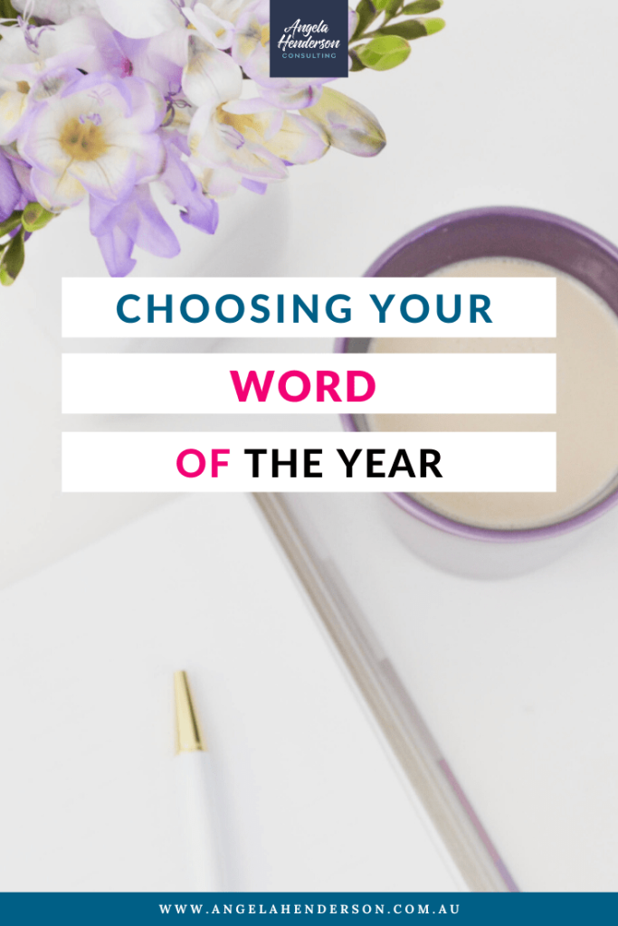 Choosing Your Word of the Year