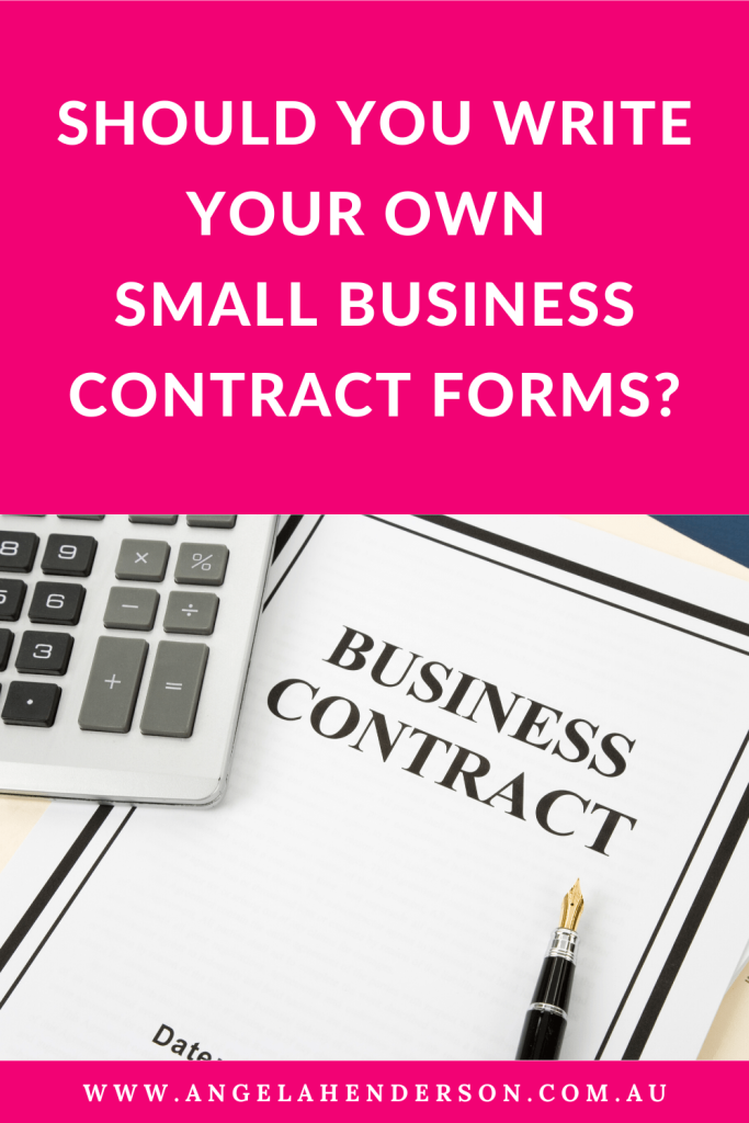 small business contract forms