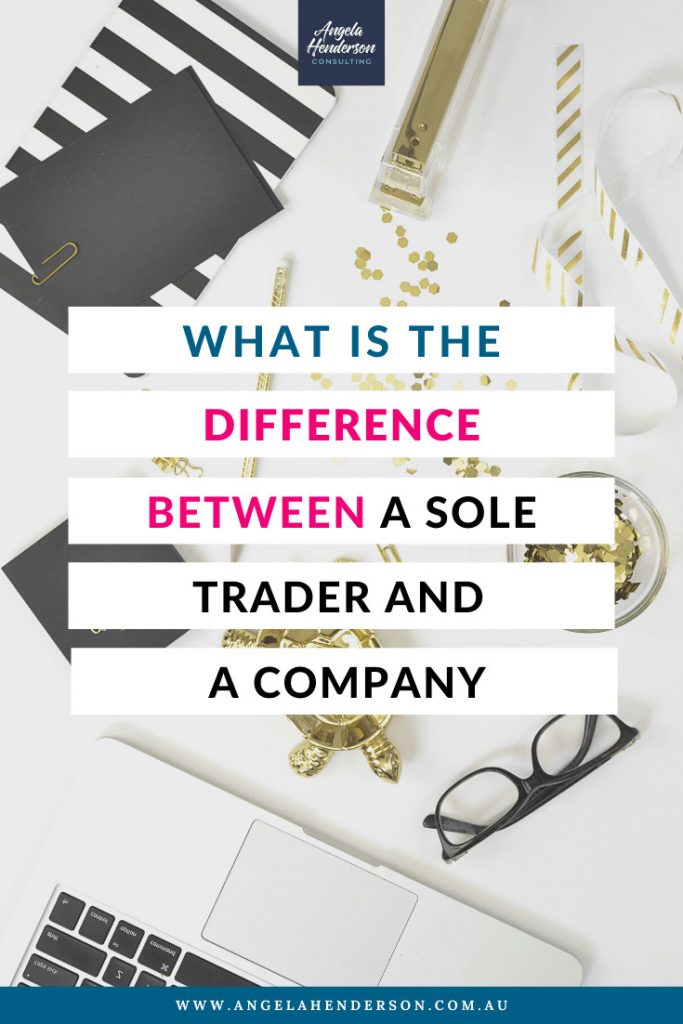 difference between sole trader and company