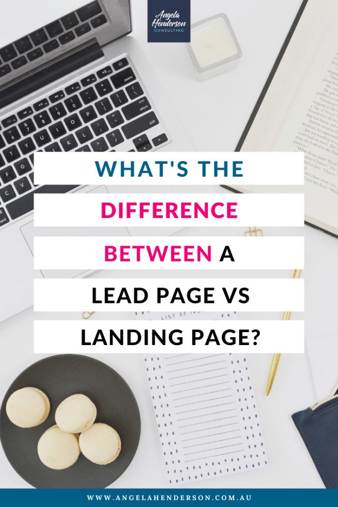 lead page vs landing page