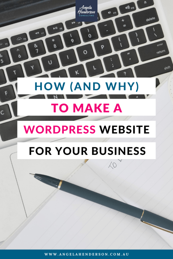 make a wordpress website