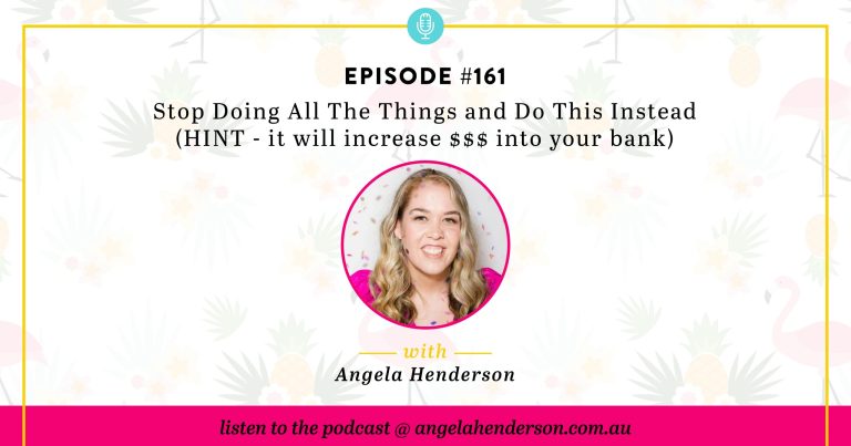 Stop Doing All The Things and Do This Instead (HINT - it will increase $$$ into your bank)