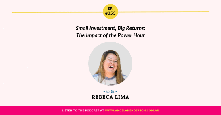 Small Investment, Big Returns: The Impact of the Power Hour with Rebeca Lima – Episode 353
